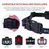 Skullerz 8979 Headband Light Mount With Silicone Strap