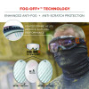 Skullerz Modi Otg Anti-Scratch And Enhanced Anti-Fog Safety Goggles With Elastic Strap, Clear Lens, Gray/Clear Frame