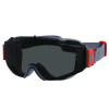 Skullerz Modi Otg Anti-Scratch And Enhanced Anti-Fog Safety Goggles With Neoprene Strap, Smoke Lens, Gray/Clear Frame