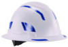 Skullerz 8961 Reflective Hard Hat And Safety Helmet Sticker Kit, 18 Assorted Stickers, Blue