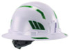 Skullerz 8961 Reflective Hard Hat And Safety Helmet Sticker Kit, 18 Assorted Stickers, Green