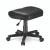 Footstool With Wheels, 19.25 x 17.38 x 14.63 To 17.75, Black