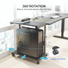 Cpu Holder, Supports 88.2 Lbs, 25.19 x 11.81 x 22.56 To 28.56, Black