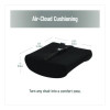 Memory Foam Ergonomic Lumbar Support Chair Cushion, 4 x 13.5 x 12.25, Black