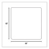 Everlife Chair Mat For Medium Pile Carpeted Floors, Square, 60" x 60", Clear
