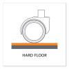 Everlife Textured Chair Mat For Hard Floors, Square, 60" x 60", Clear