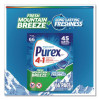 4-In-1 He Laundry Detergent Pacs, Fresh Mountain Breeze Scent, 66 Pods/Bag, 4 Bags/Carton
