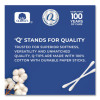 Cotton Swabs, Antibacterial, 300/Pack, 12/Carton