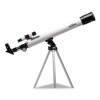 Geosafari Vega 600 Telescope, 2 Elements, 30x To 150x Magnification, 50 Mm Aperture, 600 Mm Focal Length, Silver
