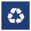 Deskside Recycling Bin, 3 Gal, Polypropylene, Blue