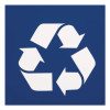 Deskside Recycling Bin, 3 Gal, Polypropylene, Blue