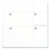Workstyle Compact Deskpad, 17.75 x 11, White Sheets, Pink Headband/Clear Corners, 12-Month (Jan-Dec): 2026