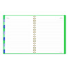 Badge Geo Weekly/Monthly Planner, 11 x 8.5, Green Cover, 13-Month (Jan-Jan): 2026