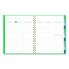 Badge Geo Weekly/Monthly Planner, 11 x 8.5, Green Cover, 13-Month (Jan-Jan): 2026