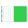 Badge Geo Weekly/Monthly Planner, 11 x 8.5, Green Cover, 13-Month (Jan-Jan): 2026