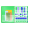 Badge Geo Weekly/Monthly Planner, 11 x 8.5, Green Cover, 13-Month (Jan-Jan): 2026