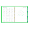 Badge Geo Weekly/Monthly Planner, 11 x 8.5, Green Cover, 13-Month (Jan-Jan): 2026