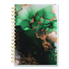 Emerald Isle Weekly/Monthly Planner, 8.5 x 5.5, Green Marbled Cover, 12-Month (Jan-Dec): 2026