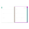 Kelly Ventura Magenta Bloom Weekly/Monthly Planner, Floral Artwork, 11 x 8.5, Multicolor Cover, 12-Month (Jan To Dec): 2026