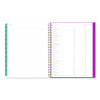 Kelly Ventura Magenta Bloom Weekly/Monthly Planner, Floral Artwork, 11 x 8.5, Multicolor Cover, 12-Month (Jan To Dec): 2026