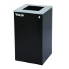 29 Gallon Trash/Recycling Cans, Steel, Blue Cans/Bottles Recycling Can, Green Compost Can, Black Trash Can With Square Lids