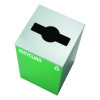 29 Gallon Trash/Recycling Cans, Steel, Blue Recycling Can And Black Trash Can w/Sq Lid, Green Recycling Can With Mixed Lid