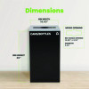 29 Gallon Trash/Recycling Cans, Steel, Black Cans/Bottles Recycling Can With Mixed Lid