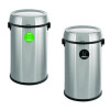 17 Gallon Stainless Steel Indoor Compost And Trash Station With Swivel Lid
