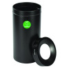 27 Gallon Black Stainless Steel Compost Can