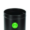27 Gallon Black Stainless Steel Compost Can