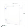 Suction-Mount Acrylic Window Sign Holders, 8.5 x 11, Clear, 12 Sign Holders