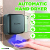 Hemlock Commercial Automatic 120V Hand Dryer, 6.68 x 11.41 x 12.31, Stainless Steel, Gray