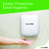 Hemlock Commercial Automatic 120V Hand Dryer, 6.68 x 11.41 x 12.31, Stainless Steel, White