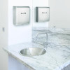 Willow Commercial 120V Automatic Hand Dryer, 3.93 x 11.25 x 12.63, Stainless Steel, Silver