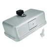 Horizontal Manual Surface-Mounted Stainless Steel Liquid Soap Dispenser, 40 Oz, 2.8 x 8.1 x 4.8, Brushed Stainless Steel
