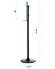 Automatic Foam Hand Sanitizer/Soap Dispenser With Floor Stand, 40 Oz, 4.48 x 6 x 45, White