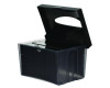 Interfold Table Top Dispenser Napkin Holder, 5.9 x 8 x 6.5, Black