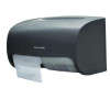Side-By-Side Double Roll Toilet Tissue Dispenser, 6.3 x 6.3 x 10.3, Gray