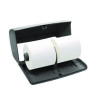 Side-By-Side Double Roll Toilet Tissue Dispenser, 6.3 x 6.3 x 10.3, Gray