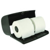 Side-By-Side Double Roll Toilet Tissue Dispenser, 6.3 x 6.3 x 10.3, Gray