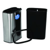 10.5 Gallon Slim Recycling Can, Brushed Stainless Steel