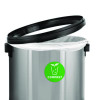 17 Gallon Stainless Steel Indoor Compost Receptacle With Swivel Lid
