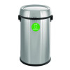 17 Gallon Stainless Steel Indoor Compost Receptacle With Swivel Lid
