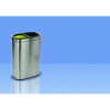 10.5 Gallon Stainless Steel Open Top Dual Compartment Trash Can