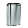10.5 Gallon Stainless Steel Open Top Dual Compartment Trash Can