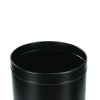 27 Gallon Stainless Steel Commercial Indoor Trash Can, Black