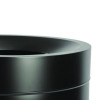27 Gallon Stainless Steel Commercial Indoor Trash Can, Black