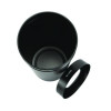 27 Gallon Stainless Steel Commercial Indoor Trash Can, Black