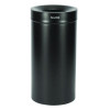 27 Gallon Stainless Steel Commercial Indoor Trash Can, Black