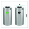 27 Gallon Stainless Steel Compost Bin And Trash Can, Brushed Stainless Steel